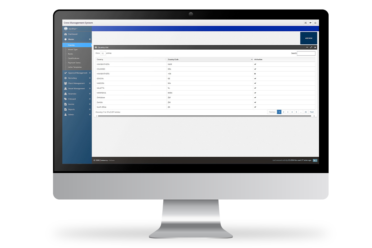 Crew Management Portal screenshot 2
